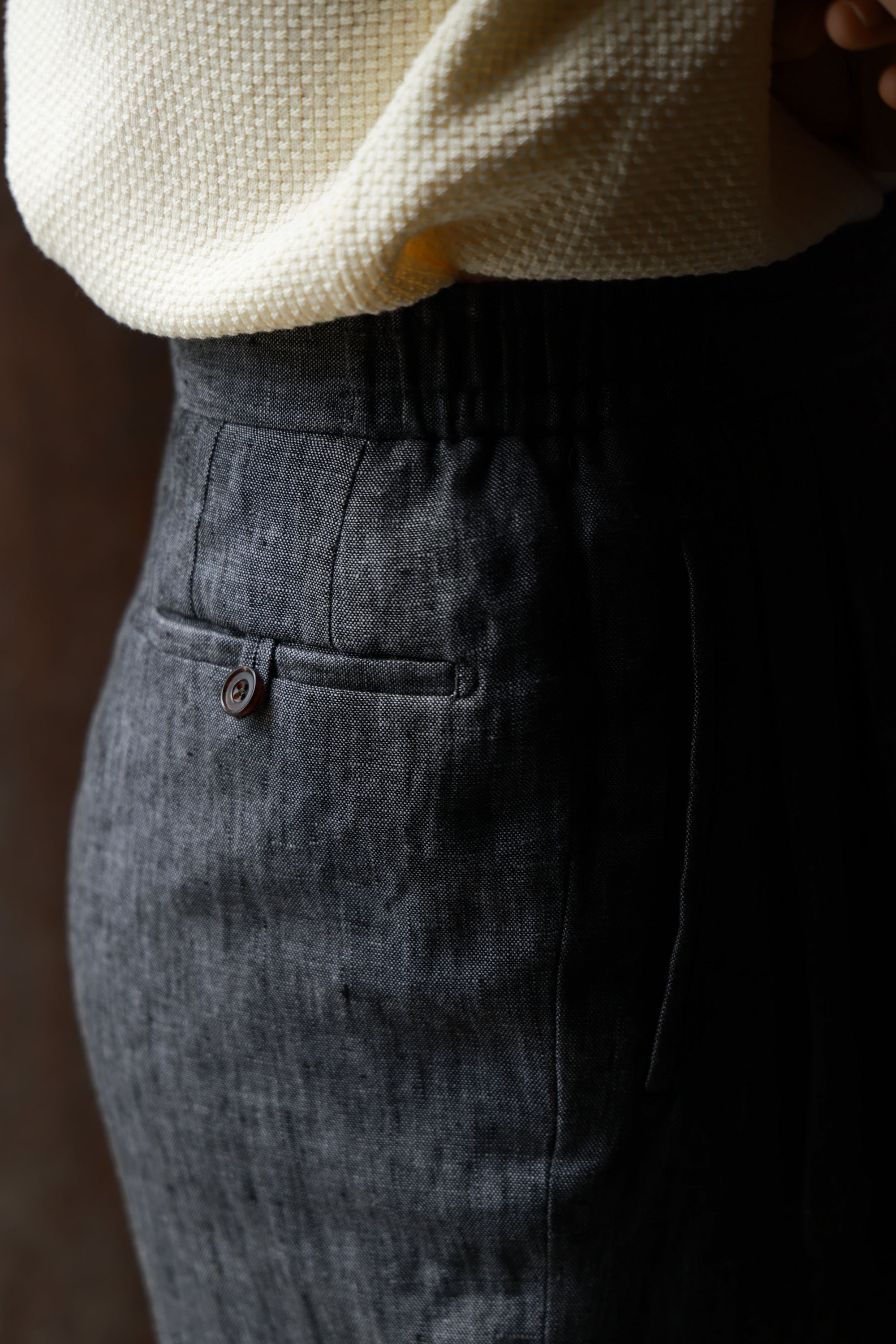 Ugentle Linen Trousers — Denim