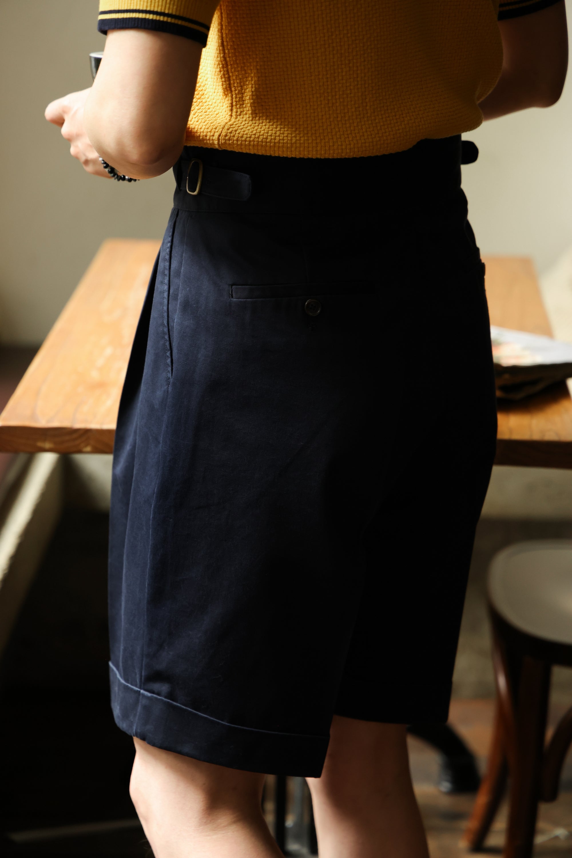 Ugentle Gurkha Shorts — Navy