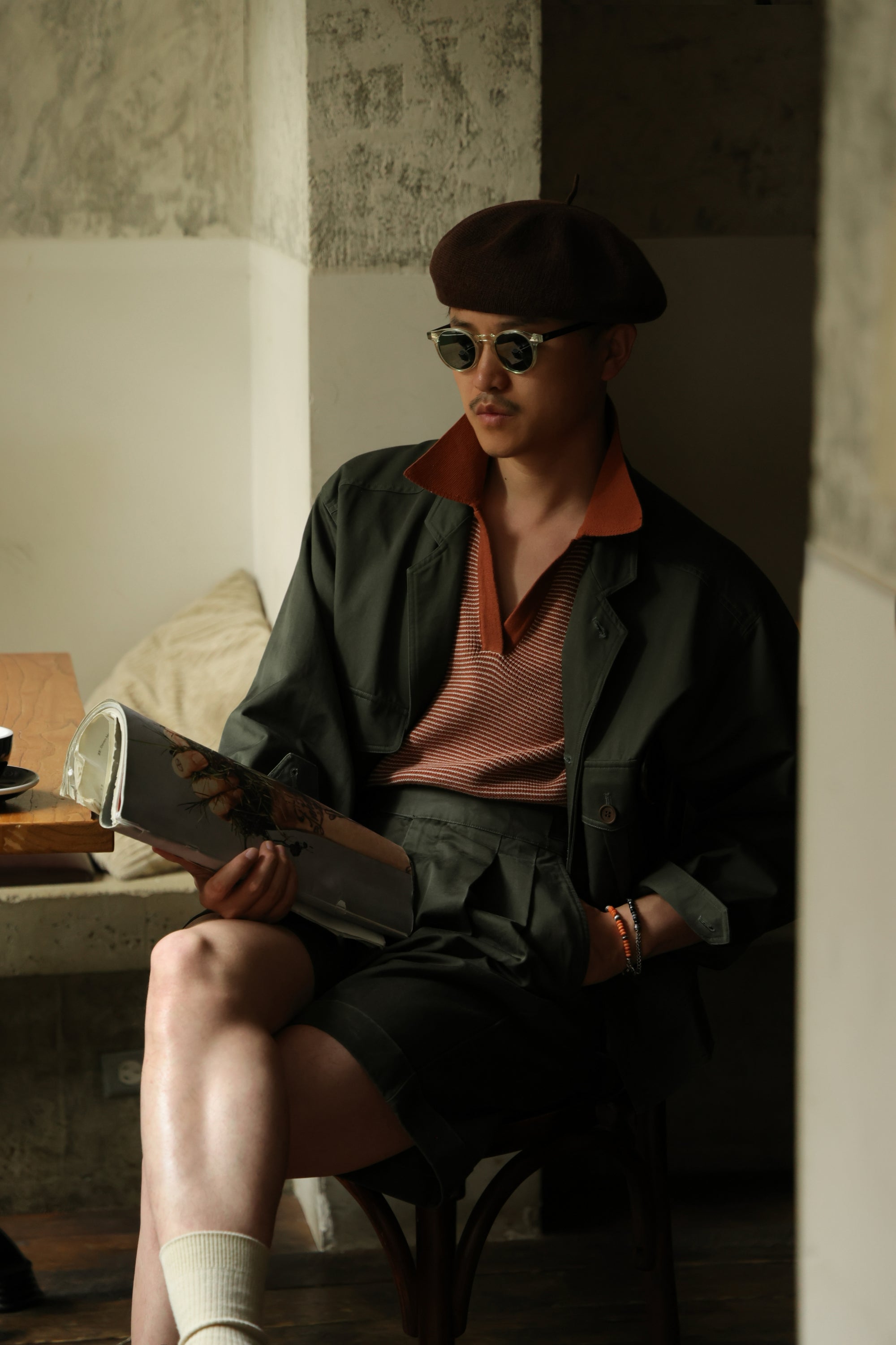 Ugentle Gurkha Shorts — Jungle green