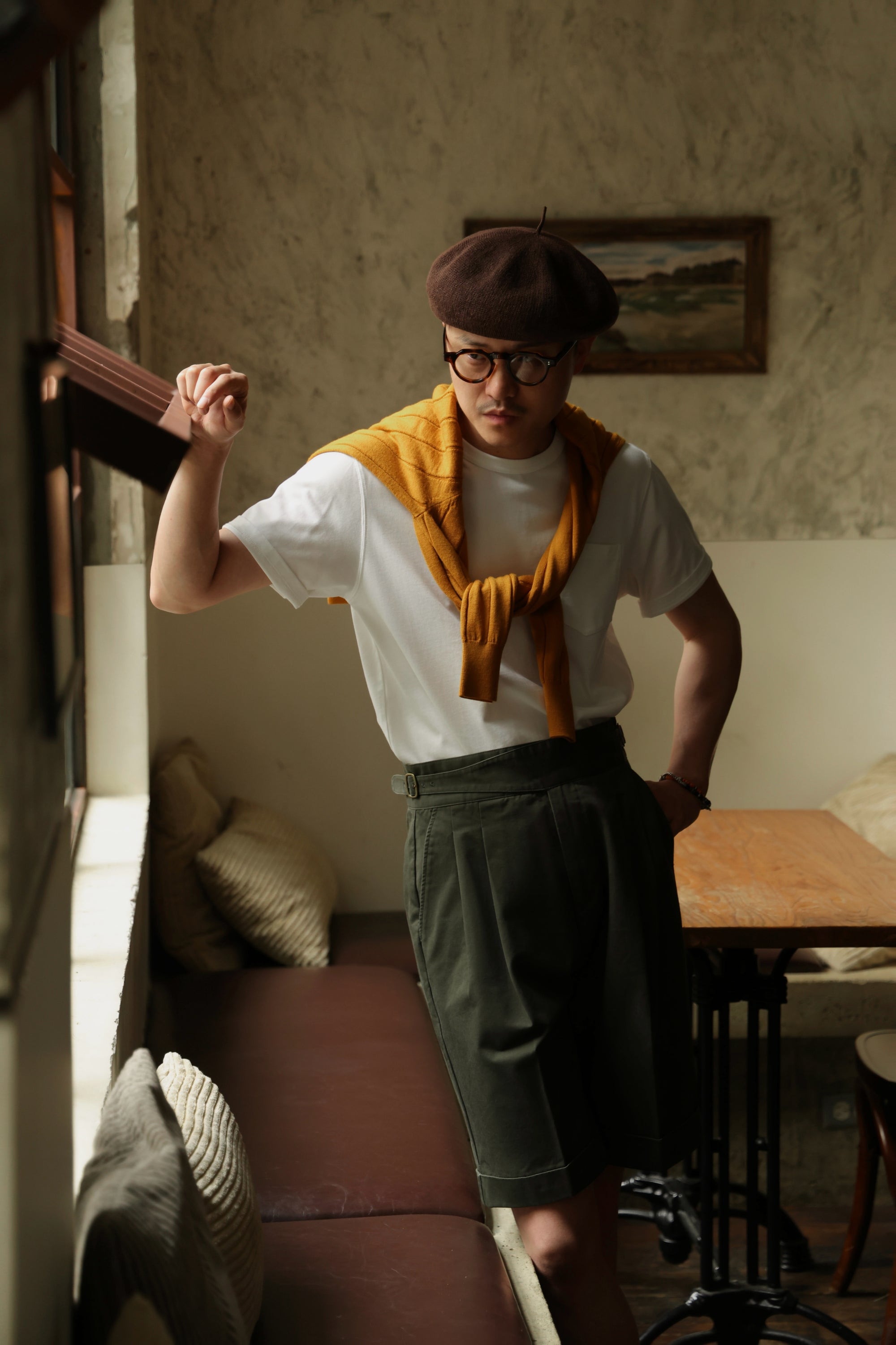 Ugentle Gurkha Shorts — Jungle green