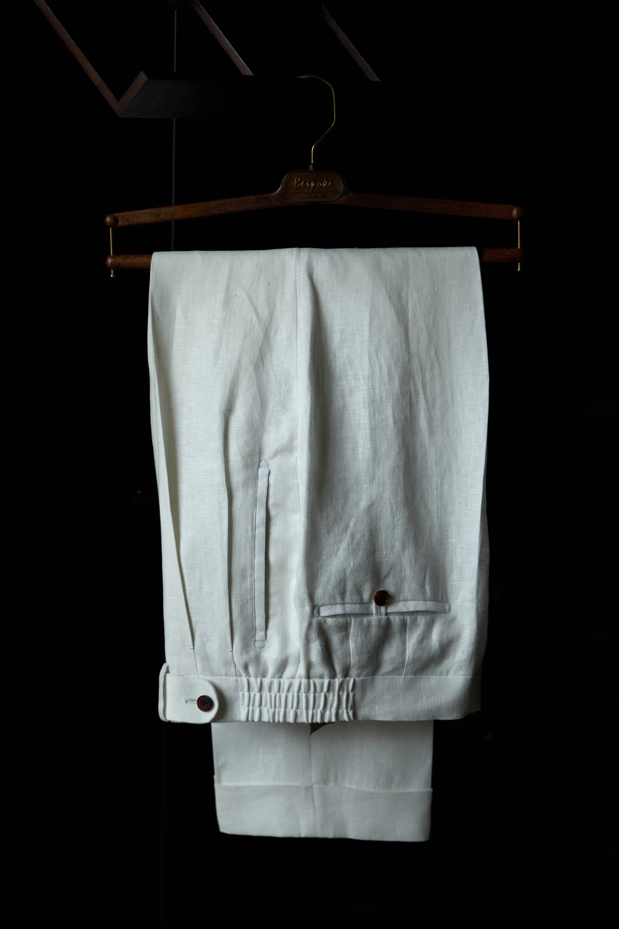 Ugentle Linen Trousers — Off White