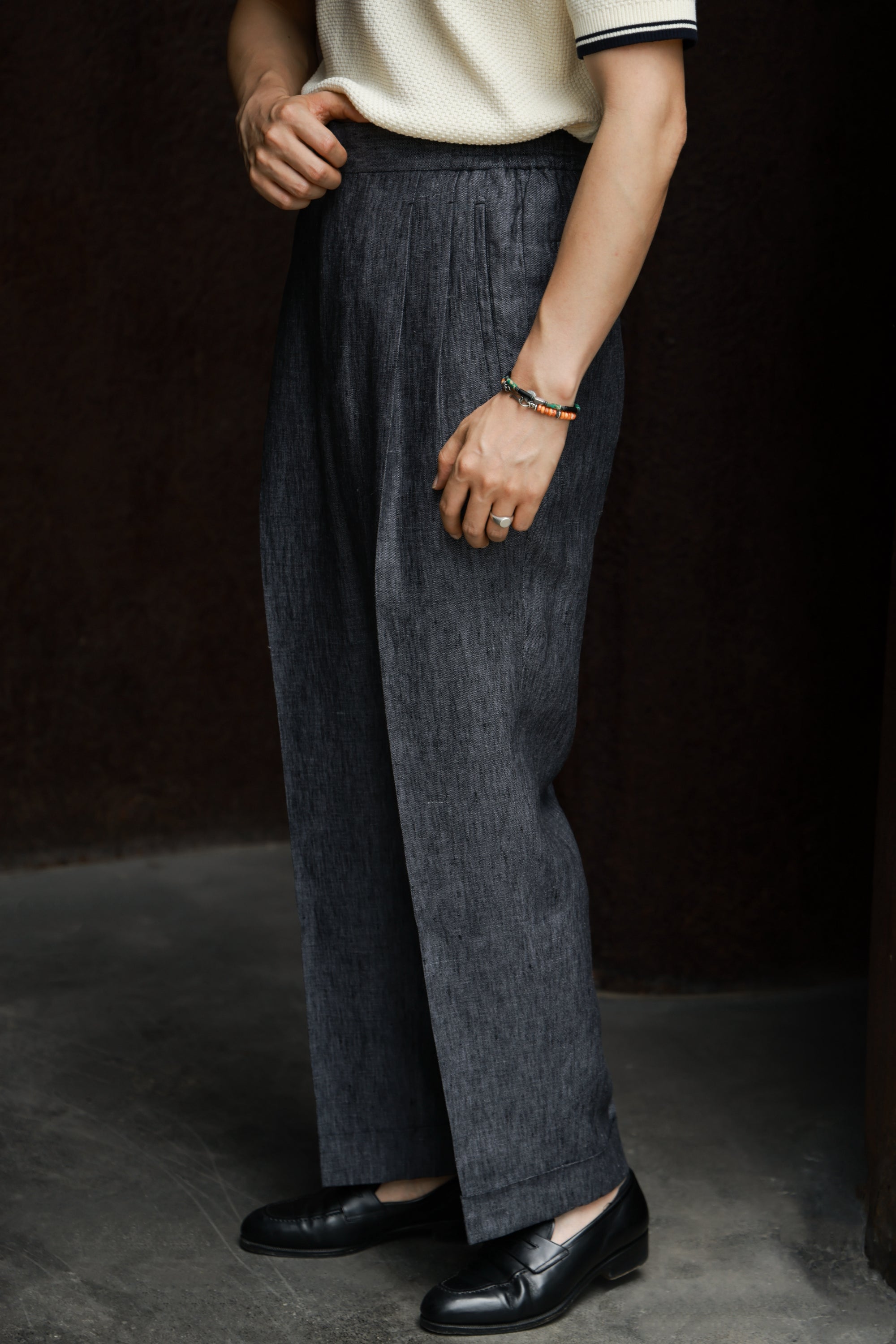 Ugentle Linen Trousers — Denim
